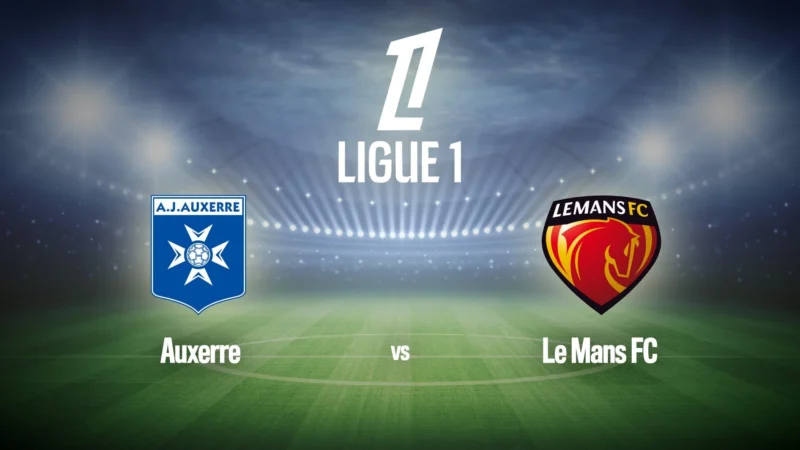 Football : Ligue 1 McDonald's | Auxerre / Le Mans