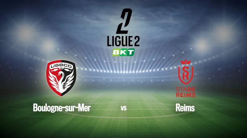 Football : Ligue 2 BKT | Boulogne-sur-Mer / Reims