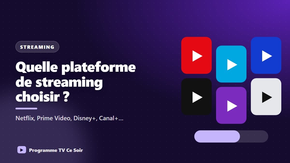 Netflix, Prime Video, Disney+, Canal+, HBO Max, Apple TV : quelle plateforme choisir ?