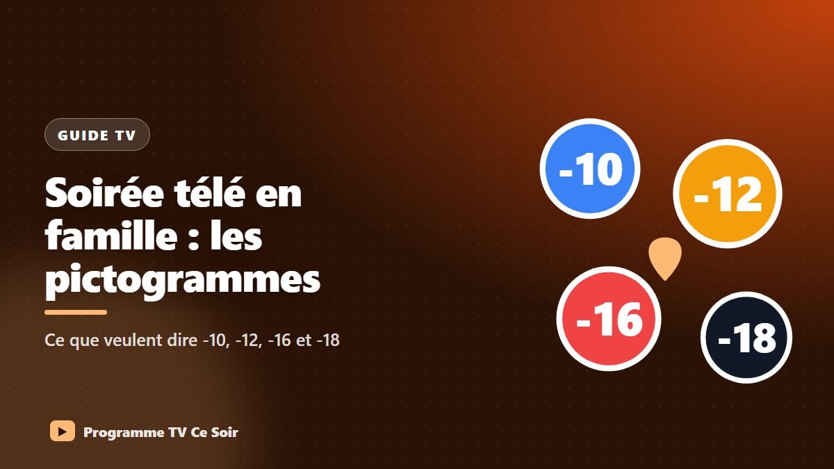 Soirée télé en famille : comprendre les pictogrammes -10, -12, -16 et -18